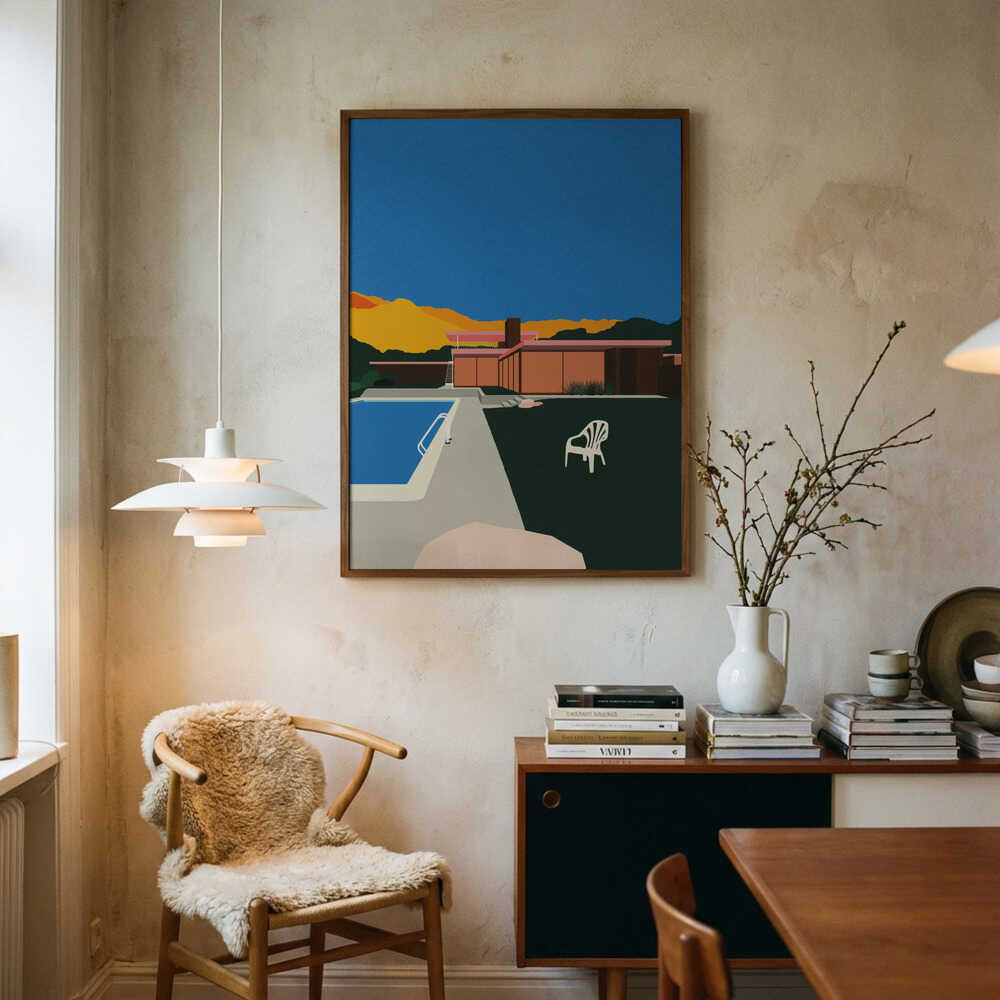 Poster „Kaufmann Desert House am Pool“