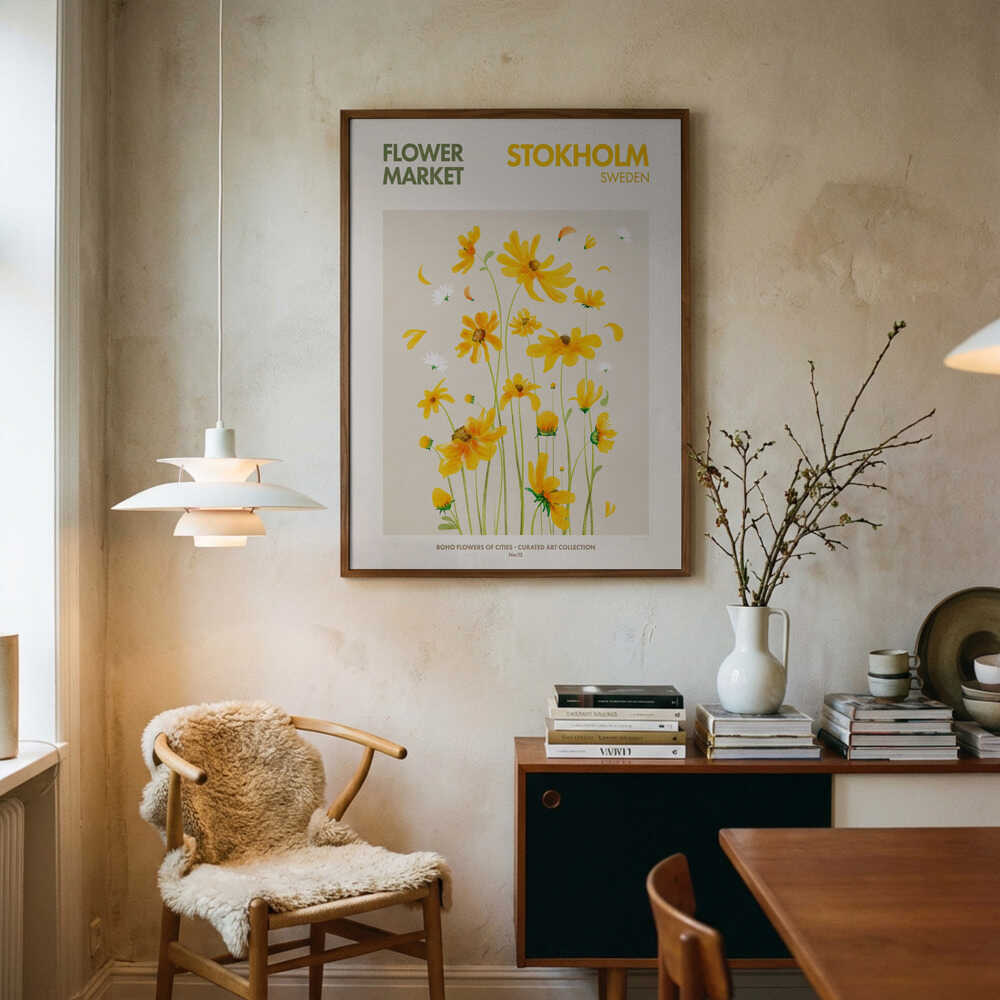 Stockholmer Blüten-Poster