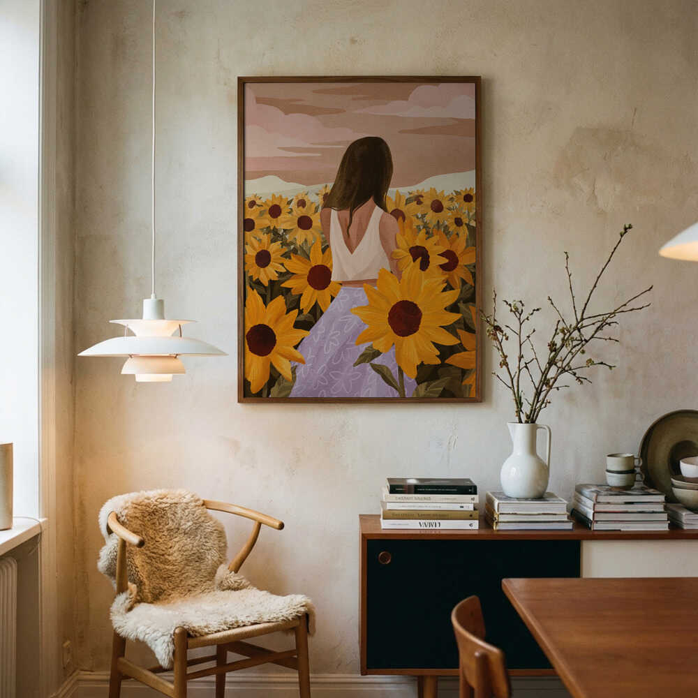 Sunflower Evenings Poster