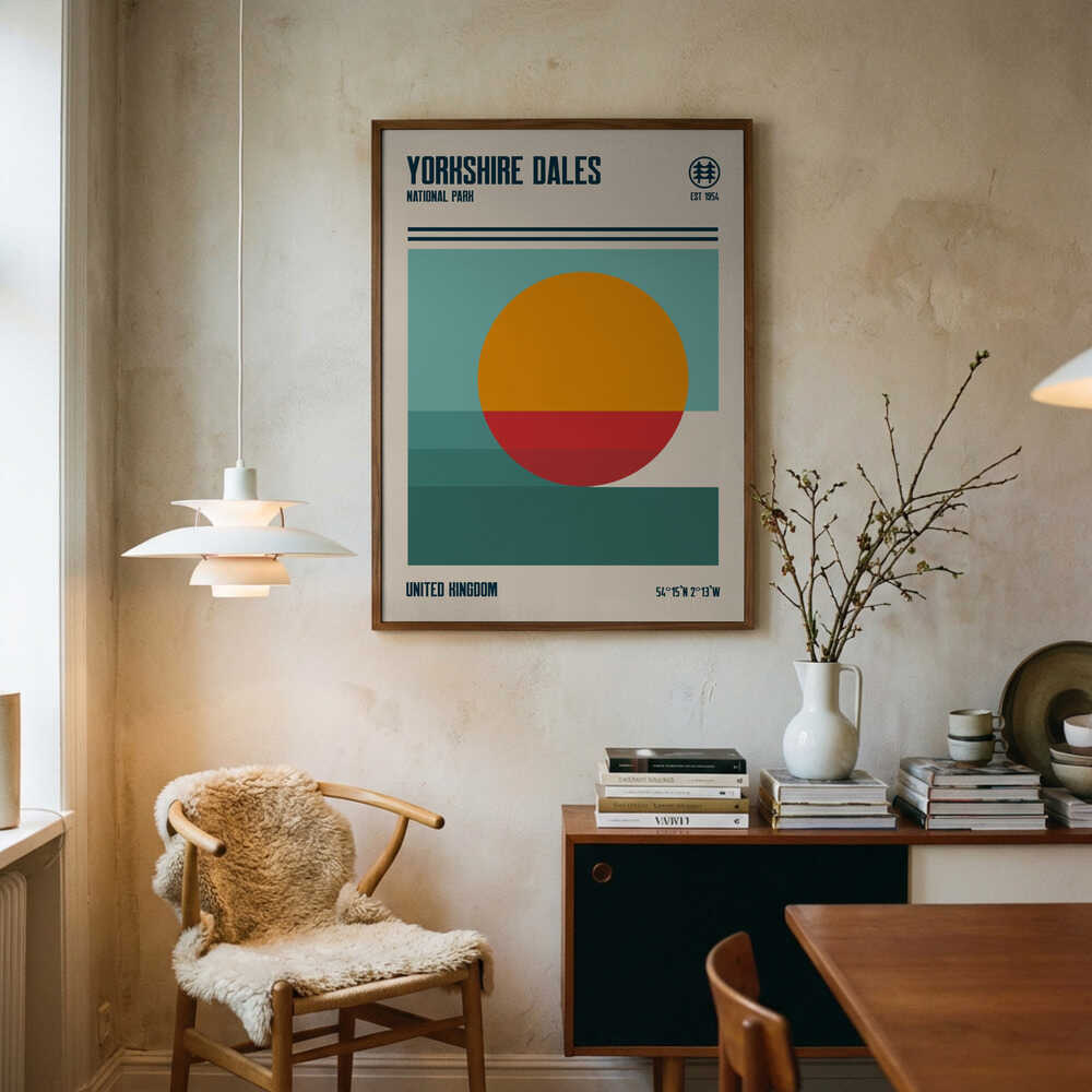 Reiseposter zum Yorkshire-Dales-Nationalpark Poster