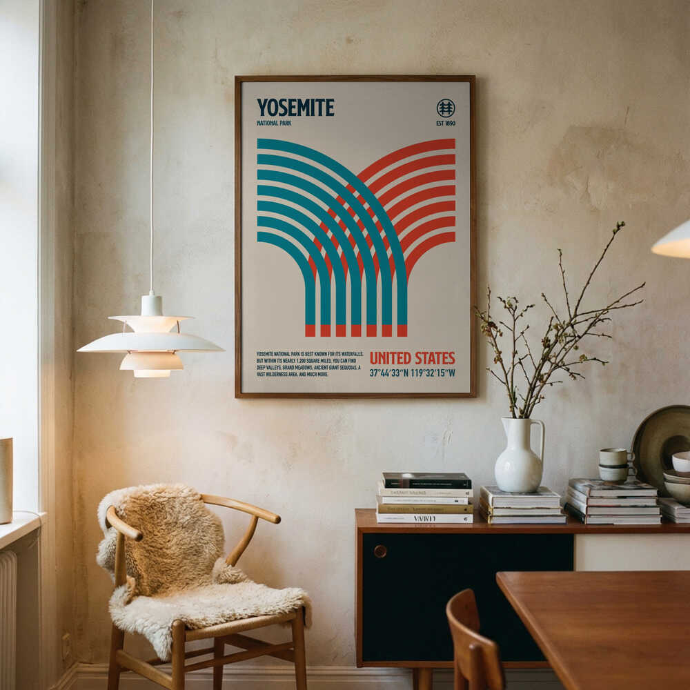 Reiseposter zum Yosemite-Nationalpark Poster