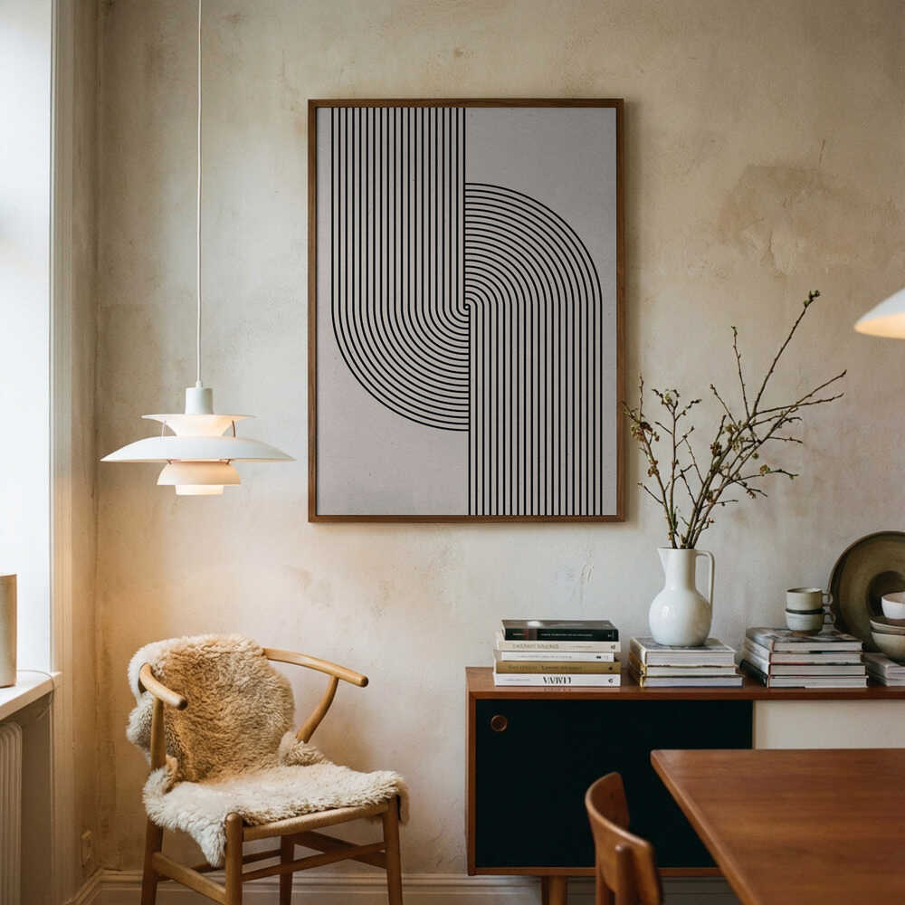 Geschwungene Symmetrie – Poster