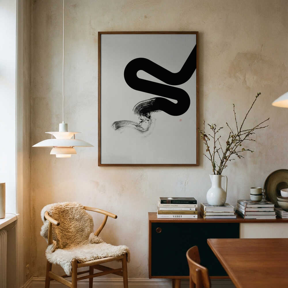 Poster „Zen-Pinselstrich“
