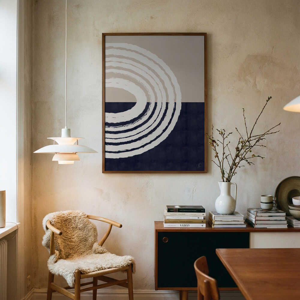 Poster „Balance der Zen-Kurve“