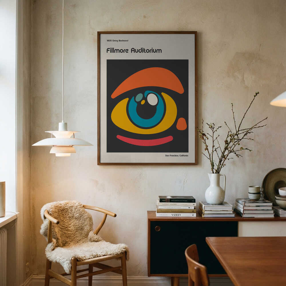 Abstraktes Fillmore-Poster Poster