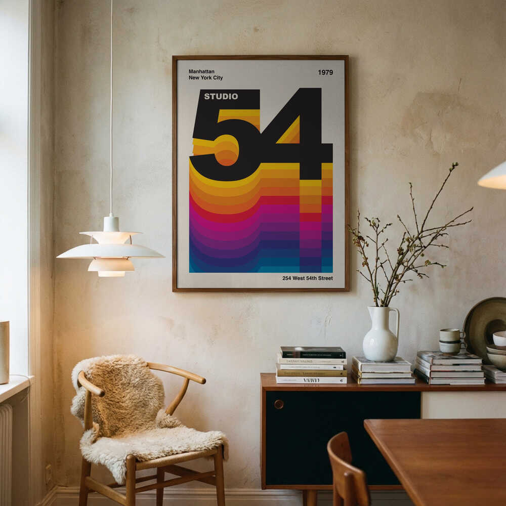 Studio 54 Retro Design Poster