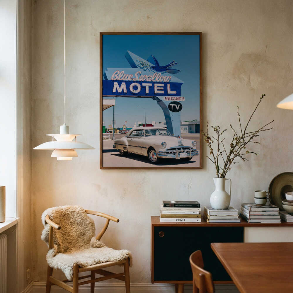 Klassisches Poster „Route-66-Motel“