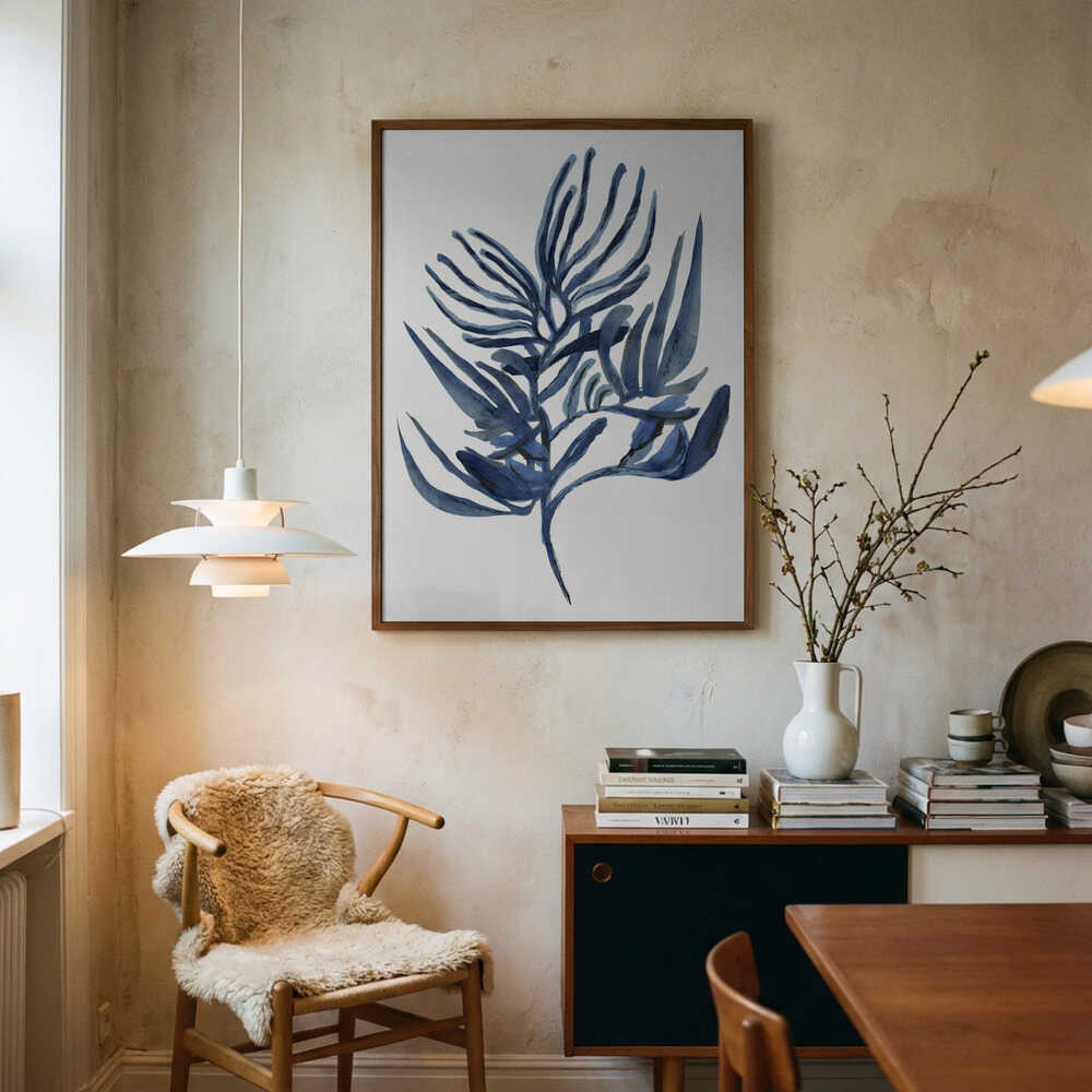 Blue Aquatic Plant Poster 1 Poster