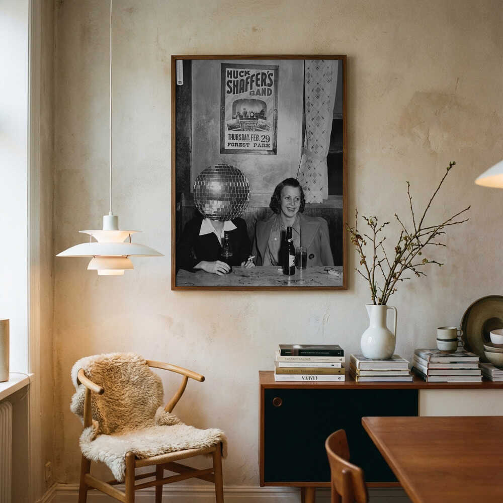 Poster „Retro-Disco-Bar-Spaß“