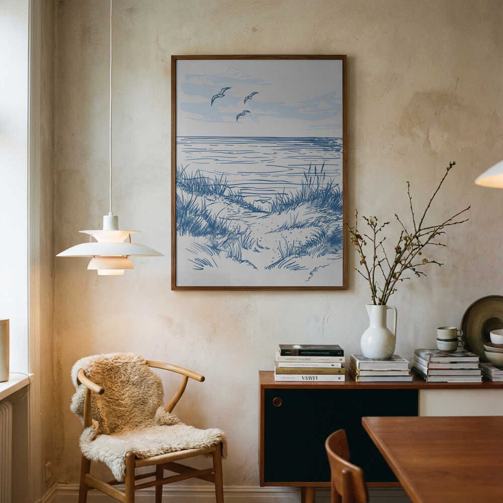 Seascape Sketch Poster
