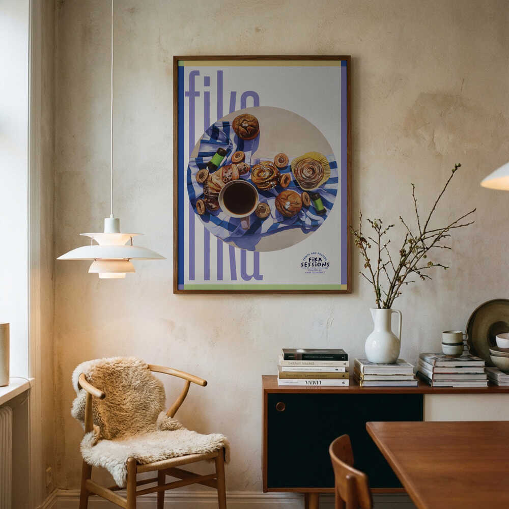 Poster „Schwedische Fika-Köstlichkeiten“