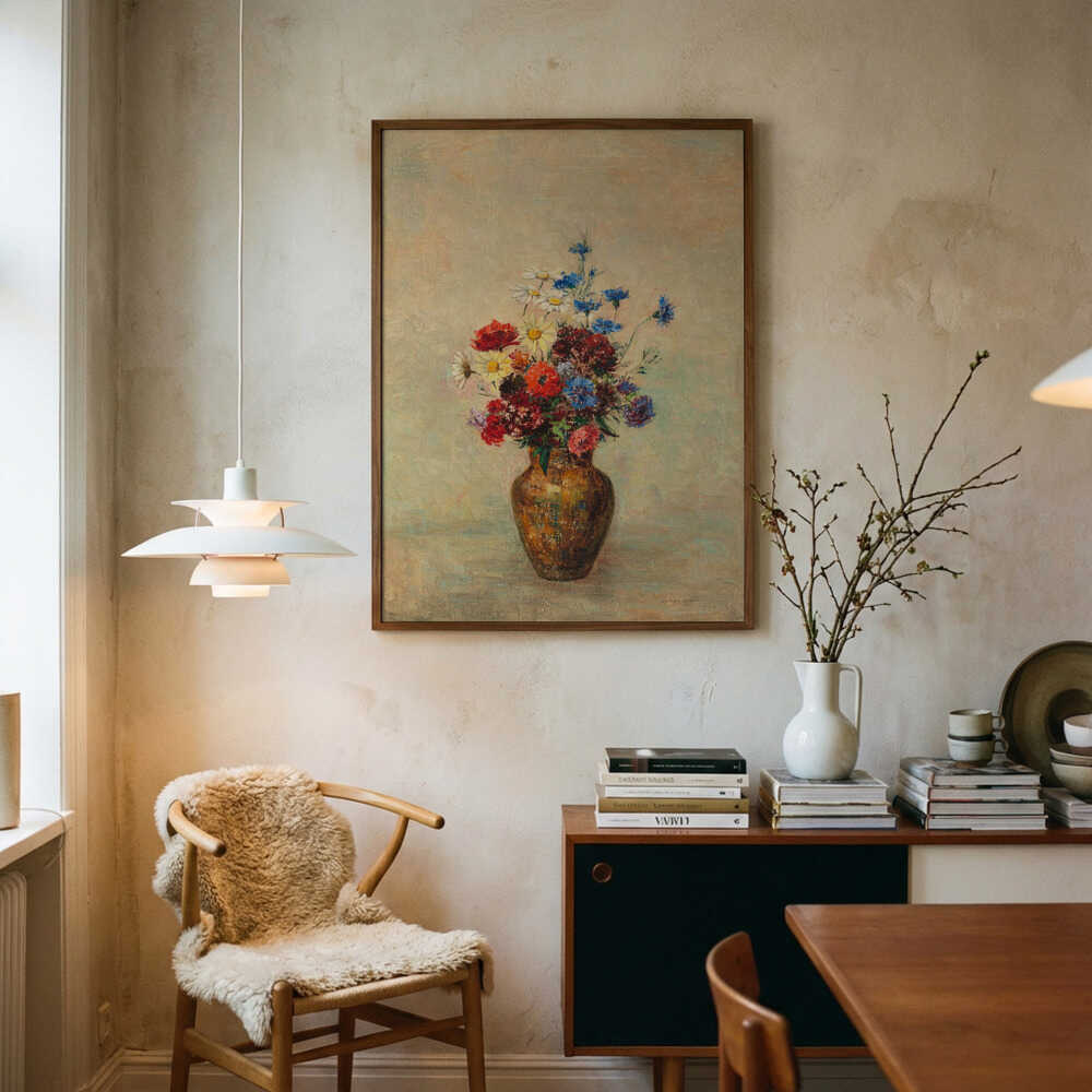 Flowers In a Vase Poster