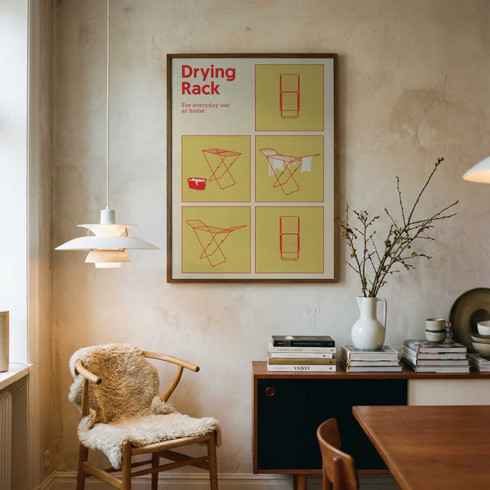 Poster „Poster-Trockengestell“