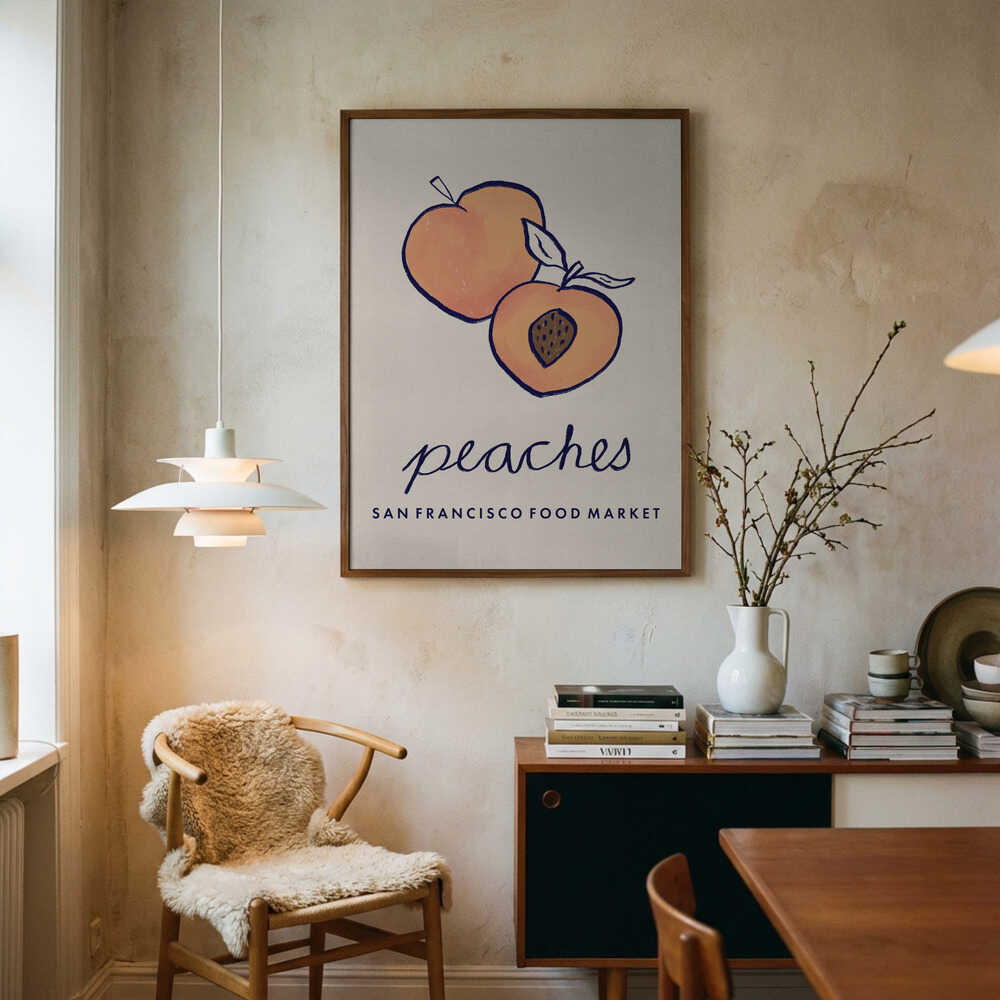 Fresh Summer Peaches Poster