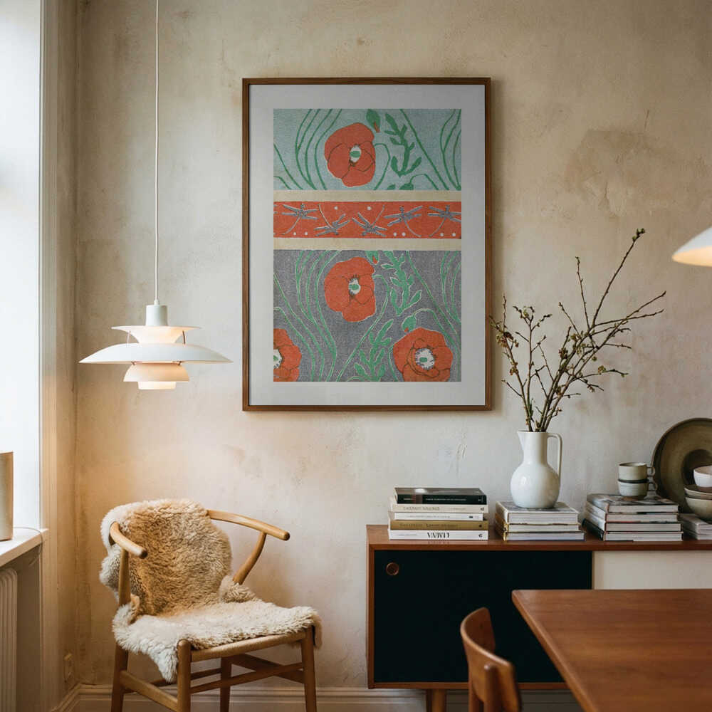 Poster Mohnblumen (1908) Boarder