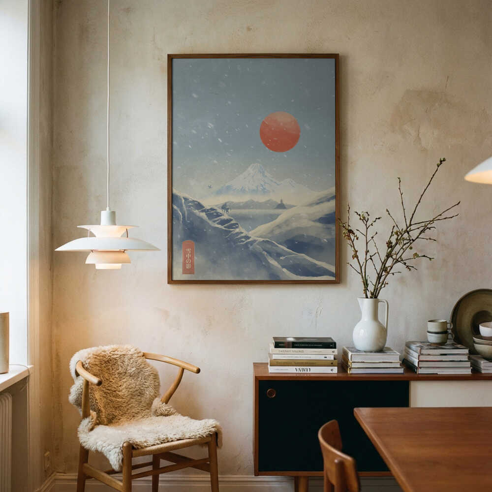 Poster Schatten im Schnee