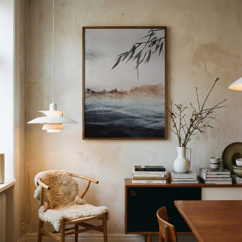 Poster mit ruhigem Horizont