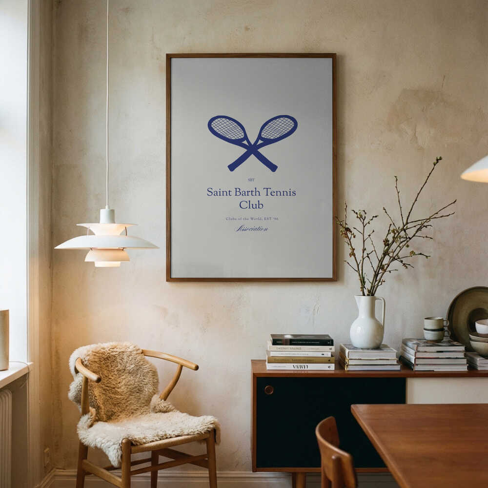 Poster des Saint-Barth-Tennisclubs