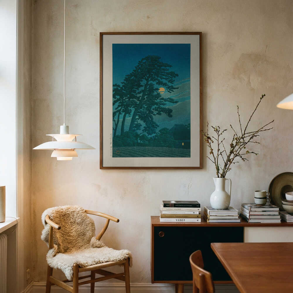Moon At Magome Poster