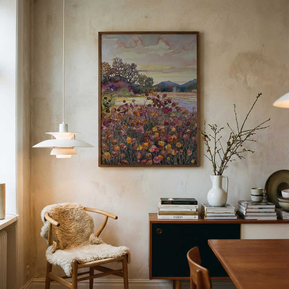 Blüte zur goldenen Stunde, Poster