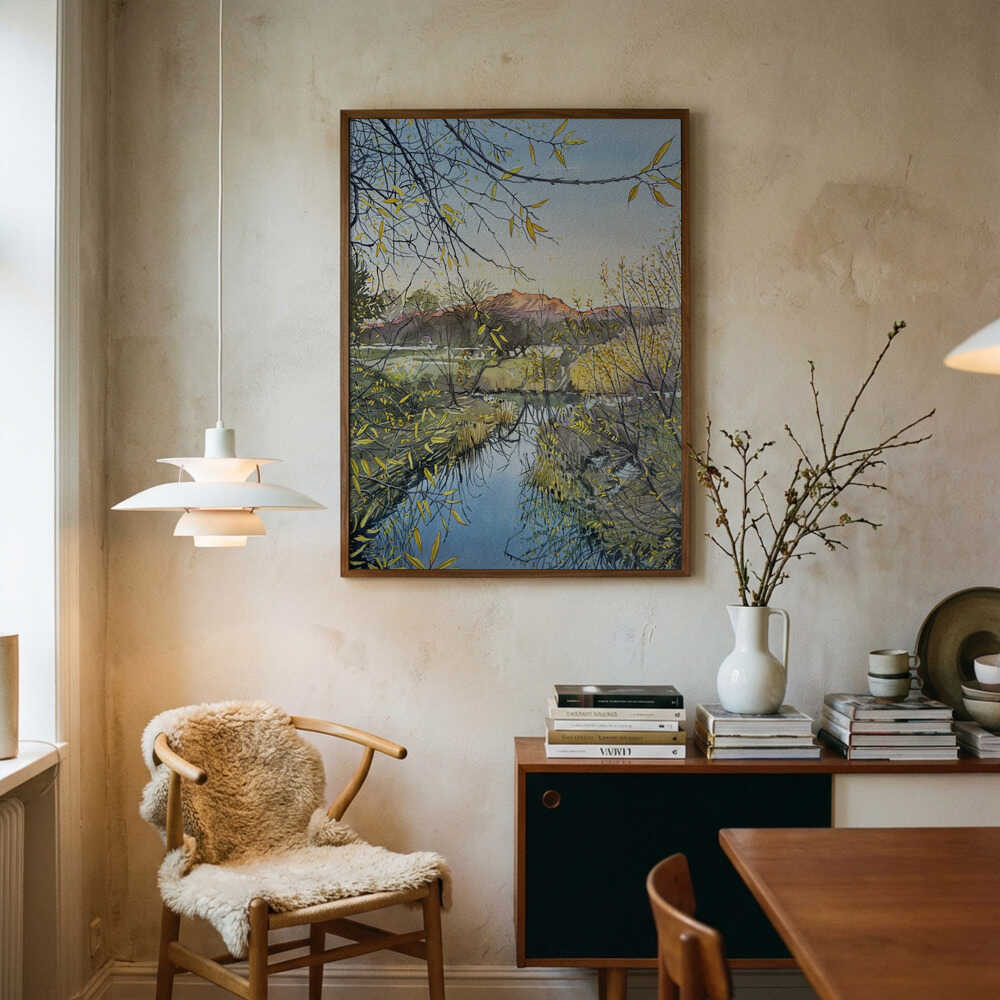 Goldene Flussspiegelungen, Poster