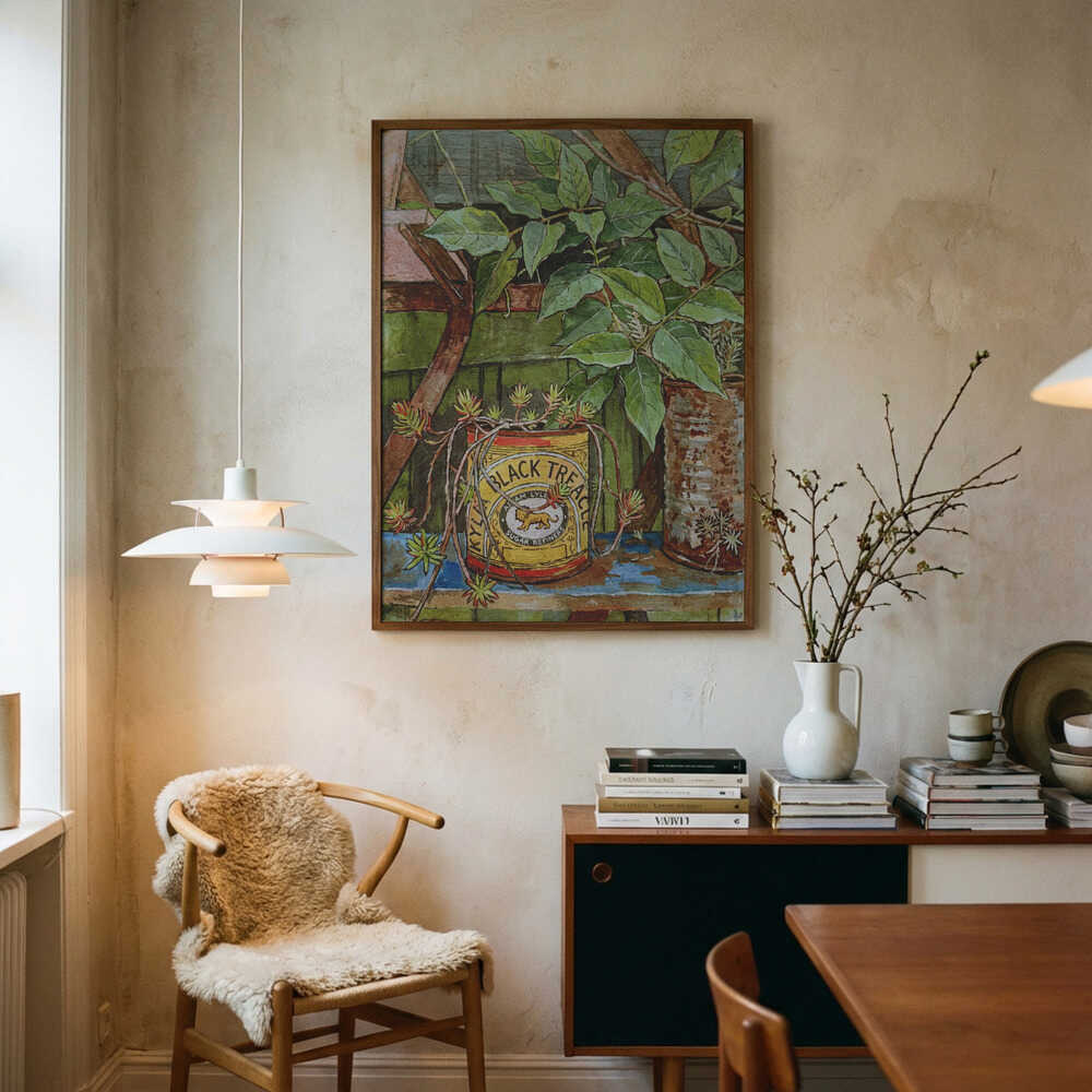 Poster mit rustikalem Gartenstillleben