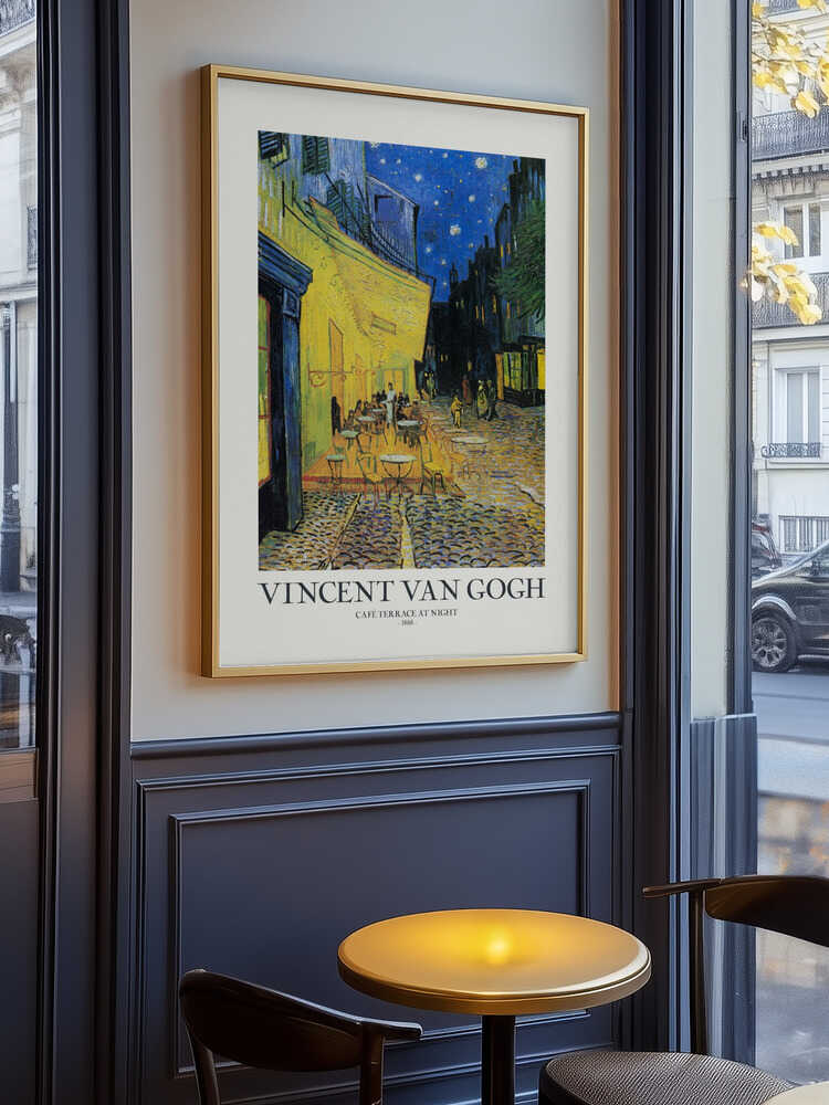 Vincent Van Gogh: Caféterrasse bei Nacht – Poster