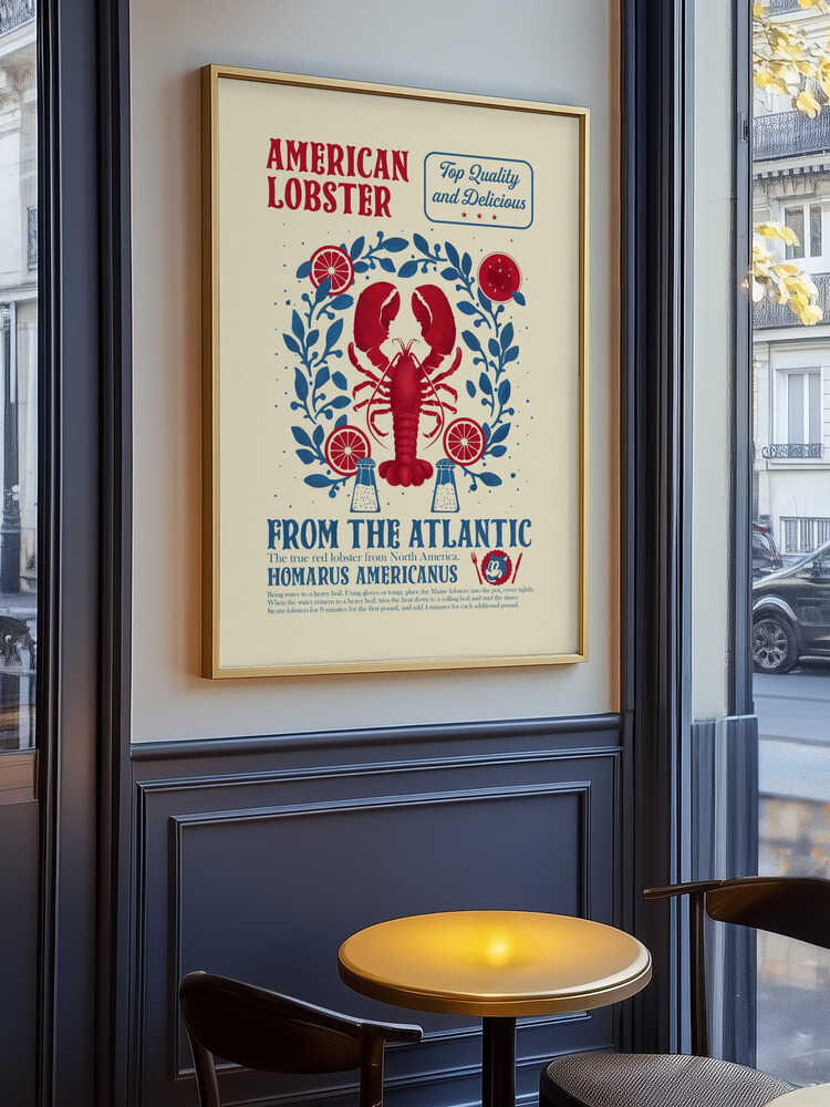 Lobster kitchen print Poster