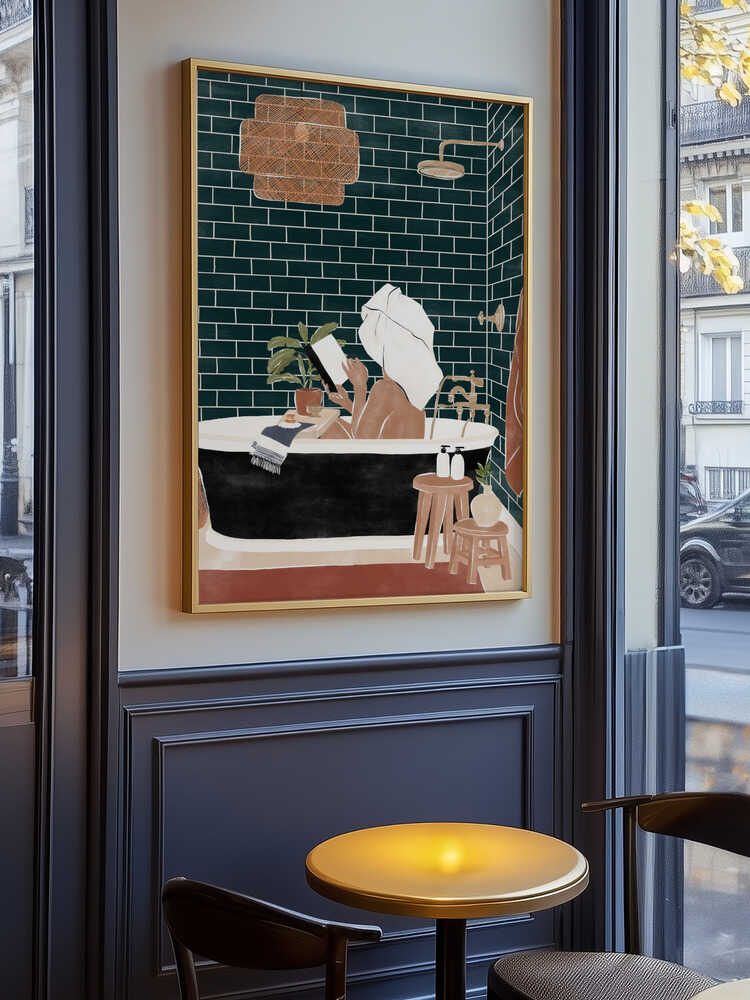 Badezimmer-Babe-Poster
