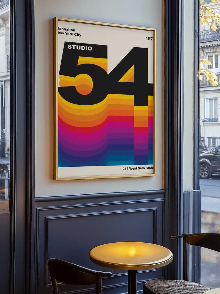 Studio 54 Retro Design Poster