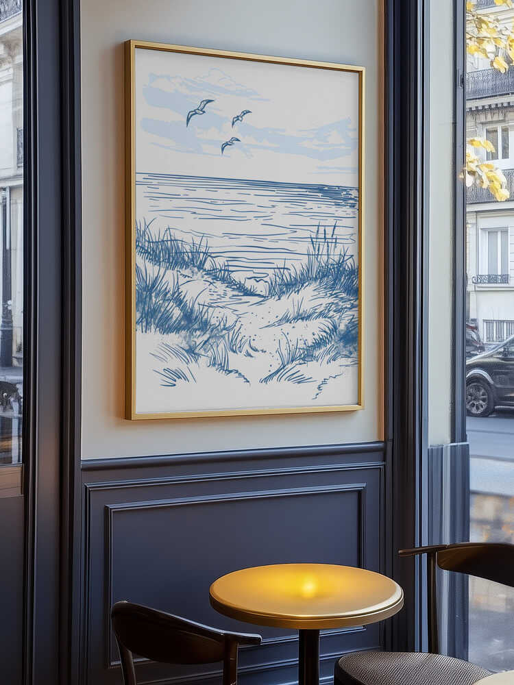 Seascape Sketch Poster