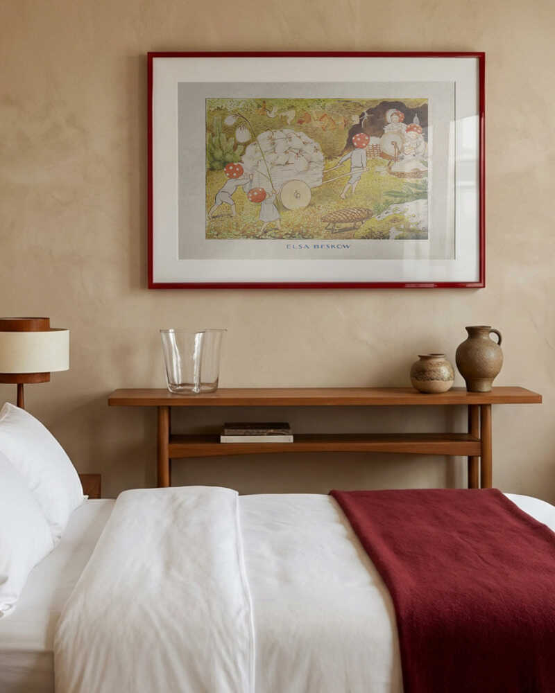 Tomtebobarnen Mushroom Kids Cotton Poster