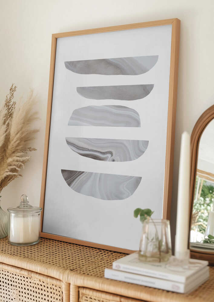 Poster „Minimalistische Marmormuster in neutralen Tönen“