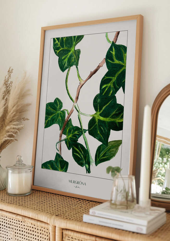Green Ivy Botanical Poster
