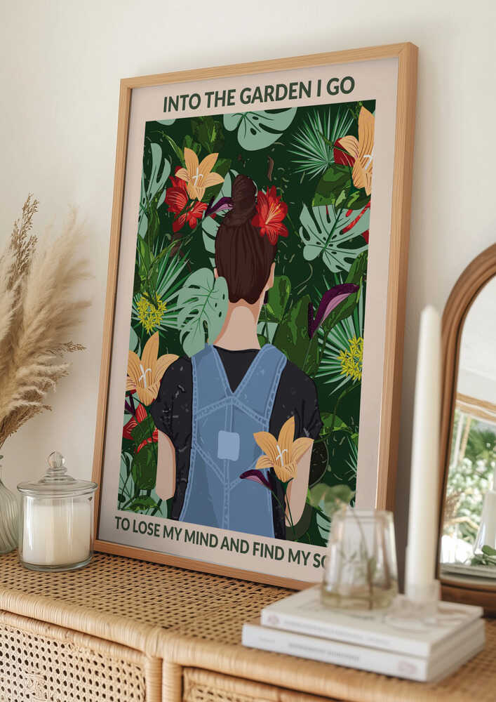 Standard-Wandkunstposter „Im Garten“