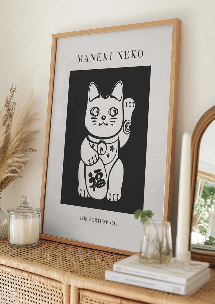 Maneki Neko Fortune Cat Poster