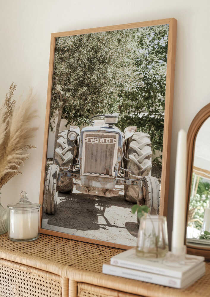 Rugged Tractor Scene Poster