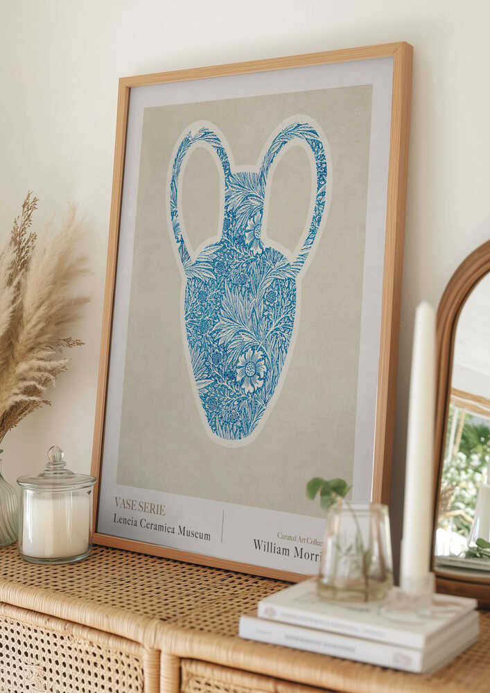 William Morris Vase Serie Poster (Blue)