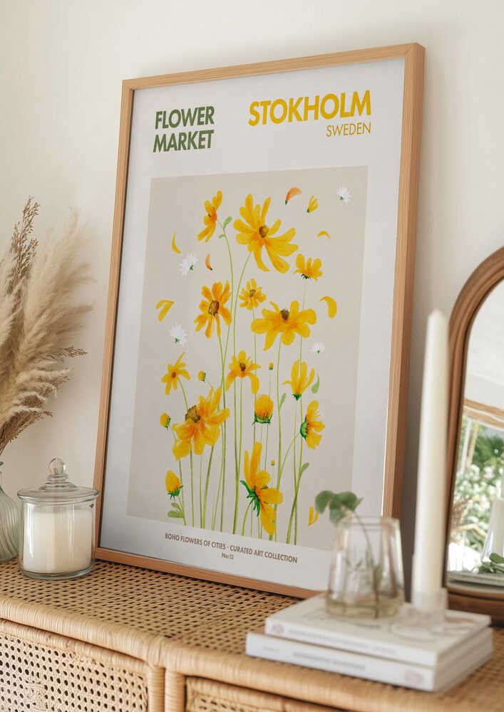 Stockholmer Blüten-Poster