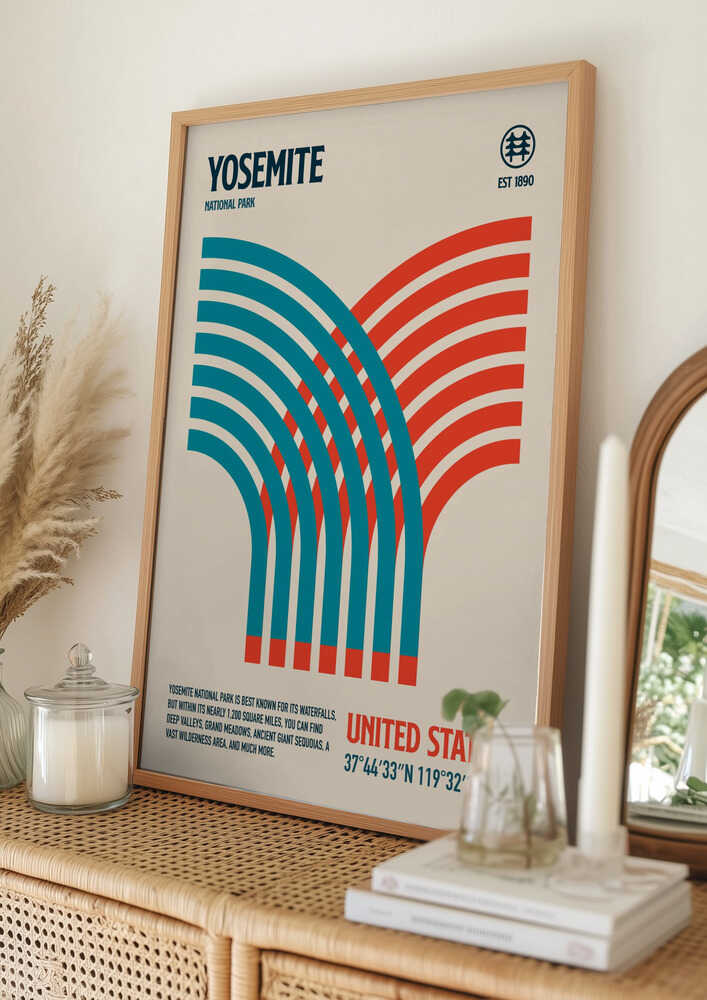 Reiseposter zum Yosemite-Nationalpark Poster