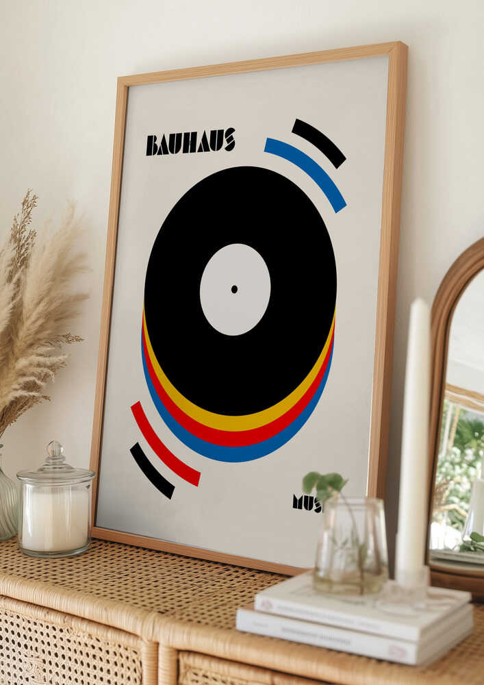 Abstract Music Vinyl Poster