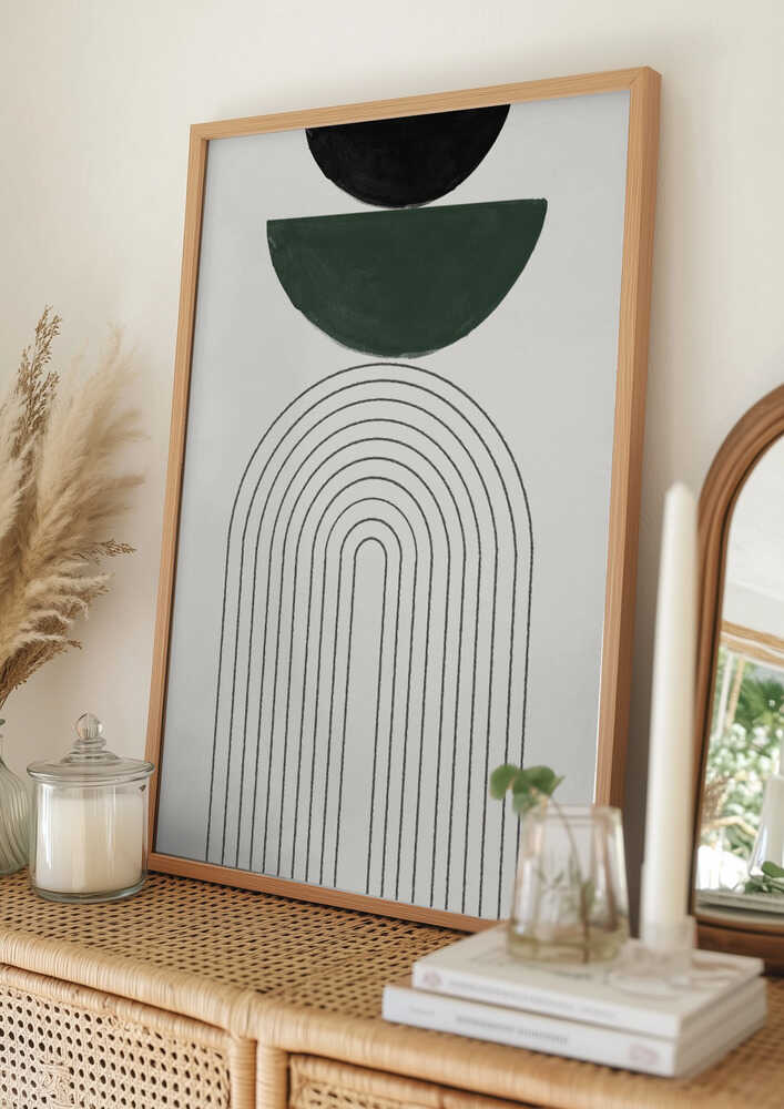 Poster „Gebogene Geometrie“