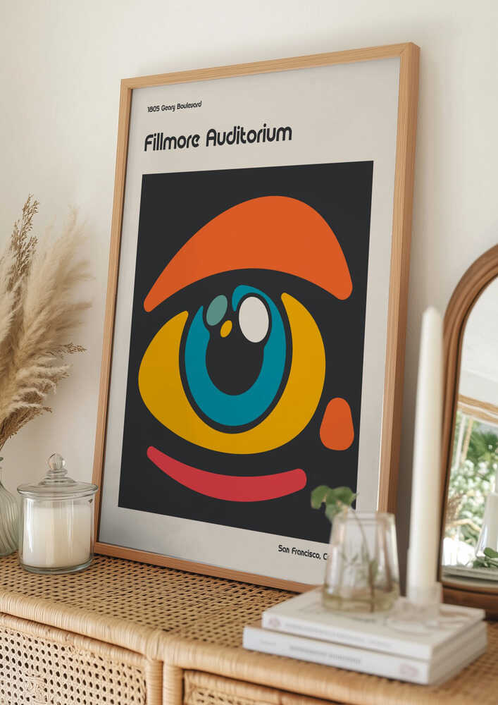 Abstraktes Fillmore-Poster Poster