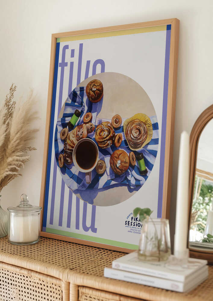 Poster „Schwedische Fika-Köstlichkeiten“
