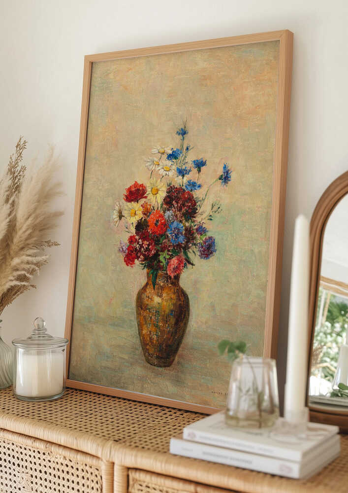 Blumen in einer Vase Poster