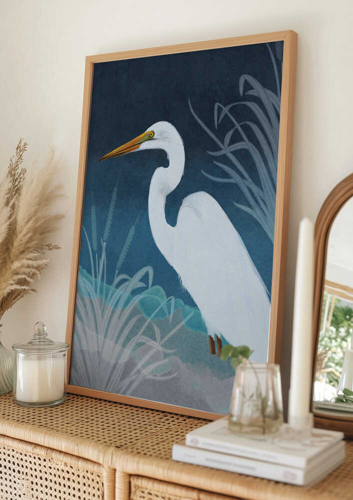 Egret Copy Poster
