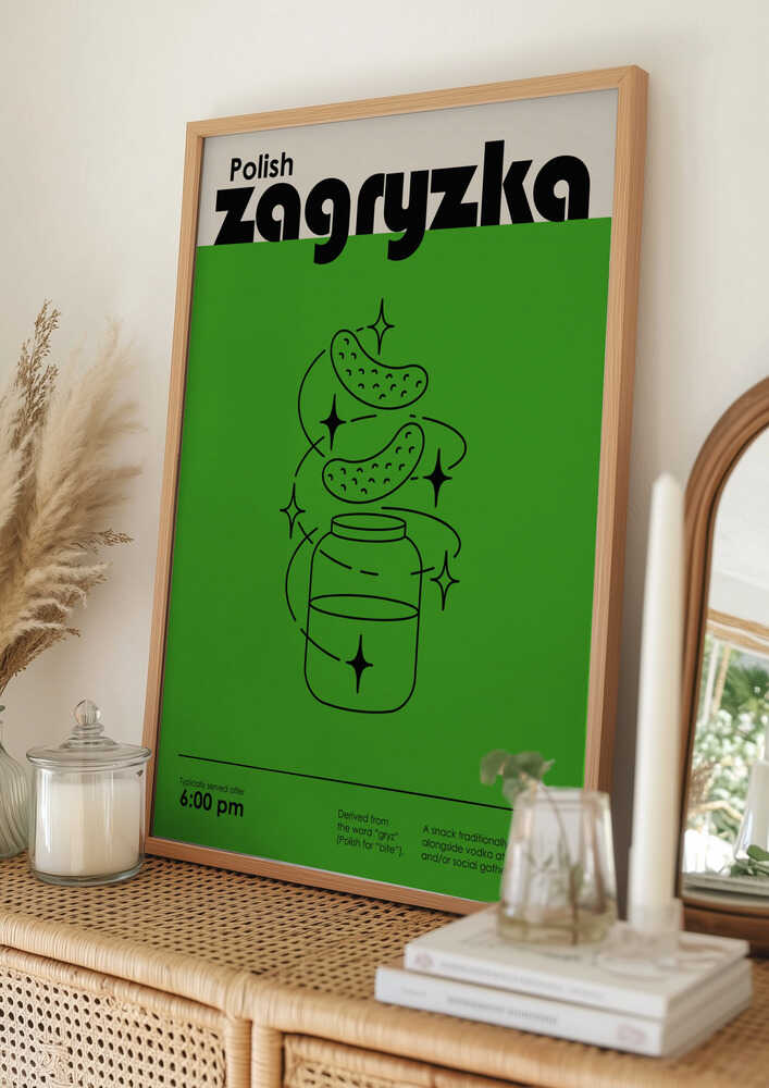Green Polish Snack Poster