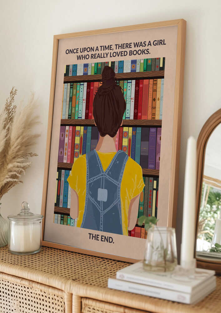Poster „In Büchern verloren“