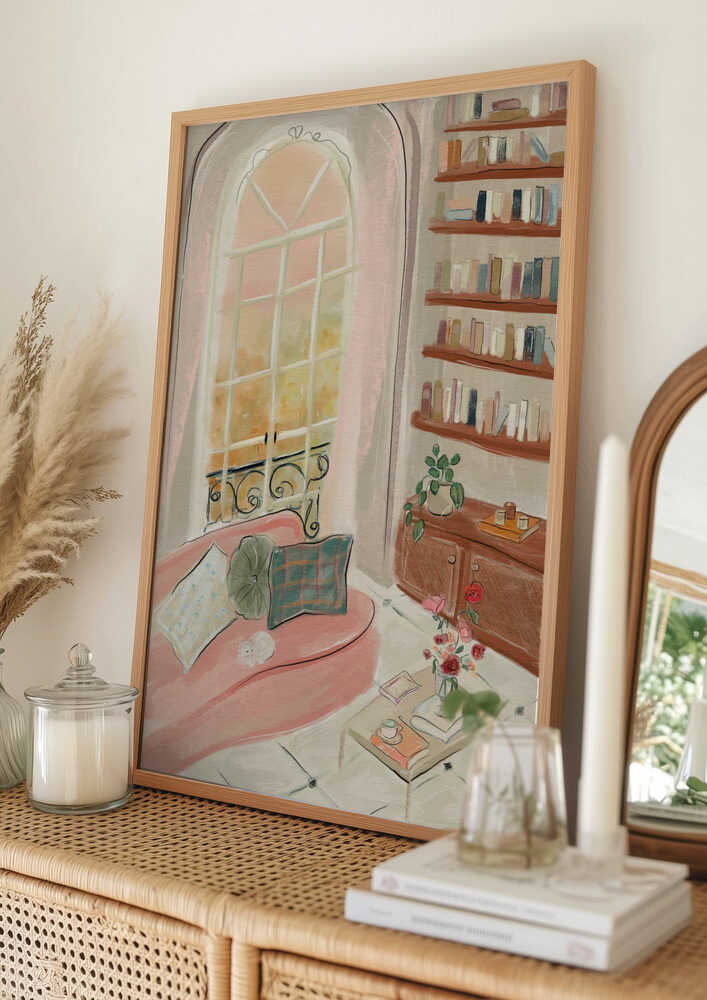 Gemütliche Leseecke Poster