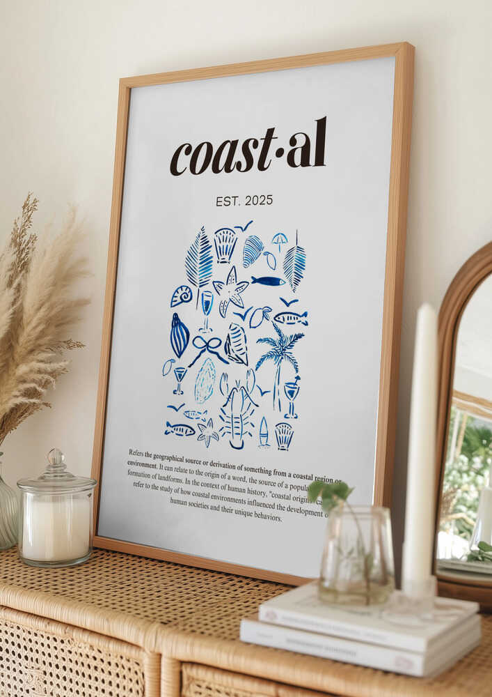 Blue Coastal Collection Poster